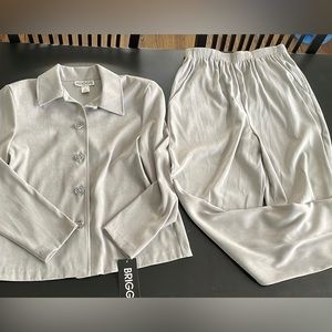 [Briggs] Gray Moleskin Pant Suit